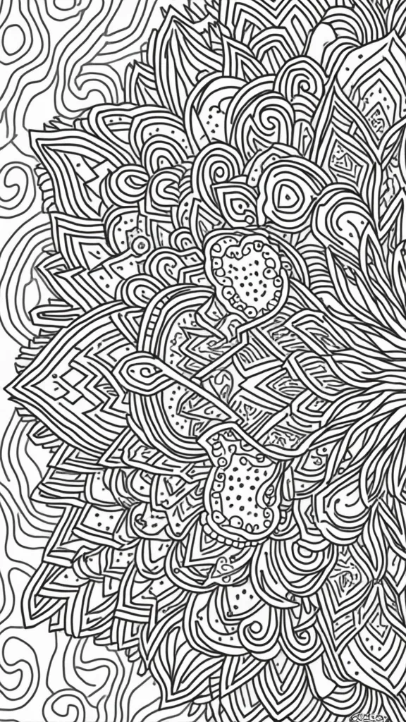 zentangle coloring pages for adults